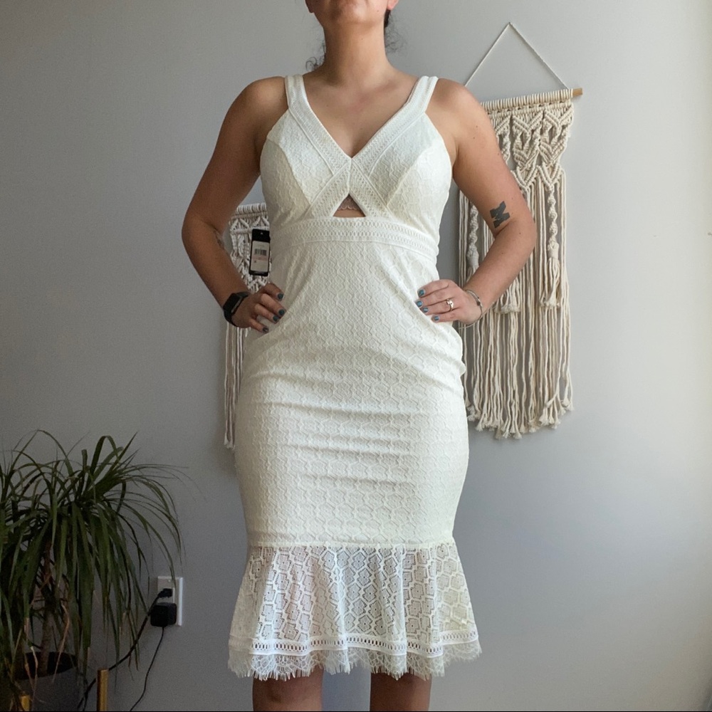 NWT Guess Off White Lace Dress
